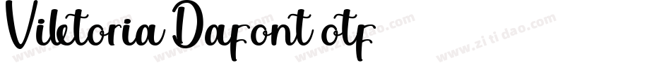 Viktoria Dafont otf字体转换